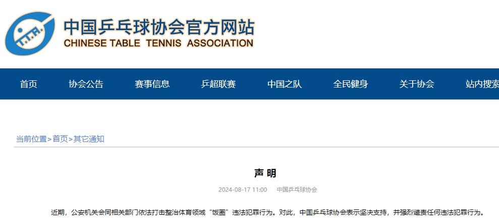 标题：追责相关组织和人员！“饭圈”乱象严重干扰中国乒乓球队训练比赛